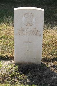 Ismailia War Memorial Cemetery - Campbell, Thomas